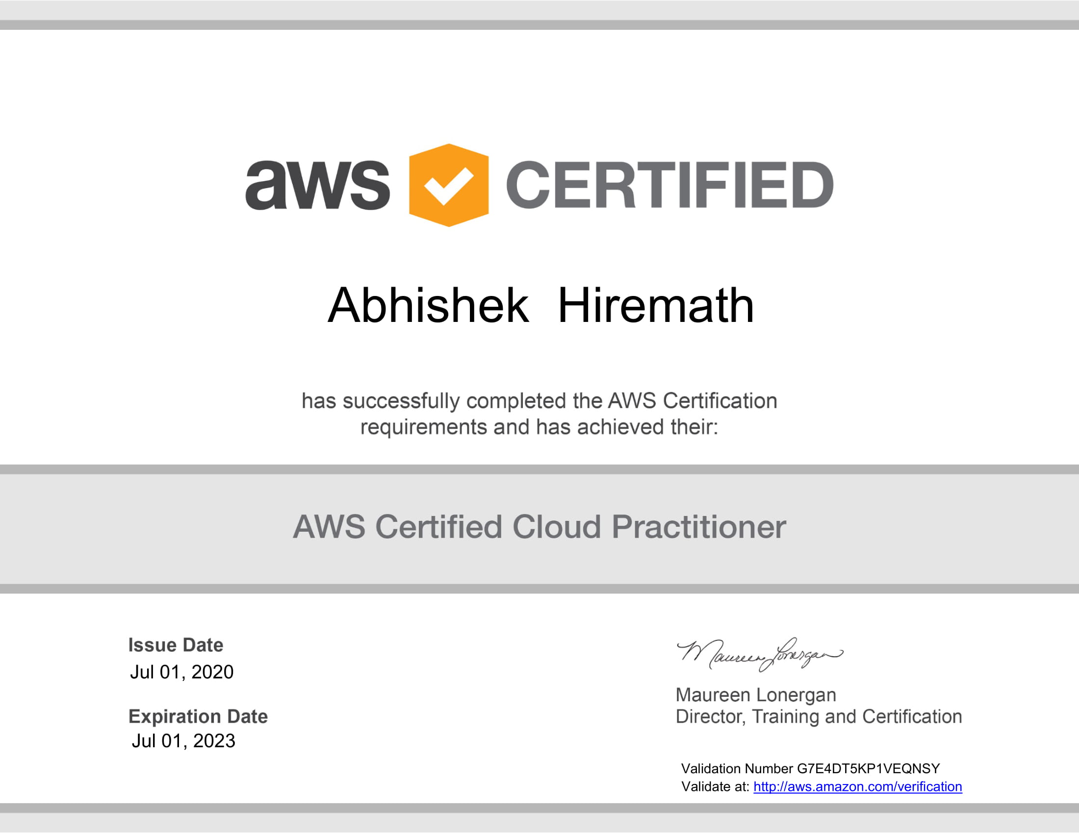 AWS Certified Cloud Practitioner