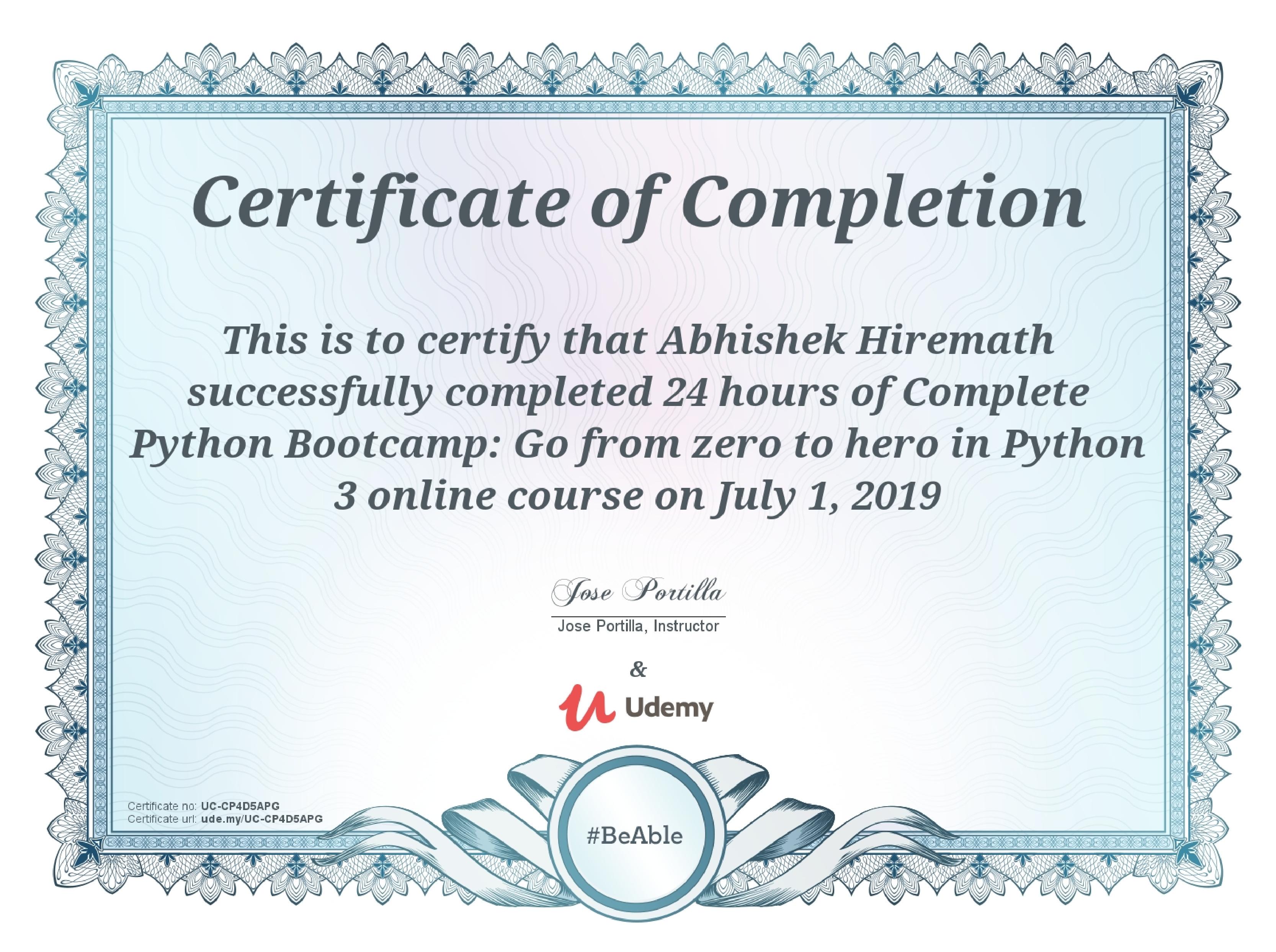 Python Bootcamp for Data science